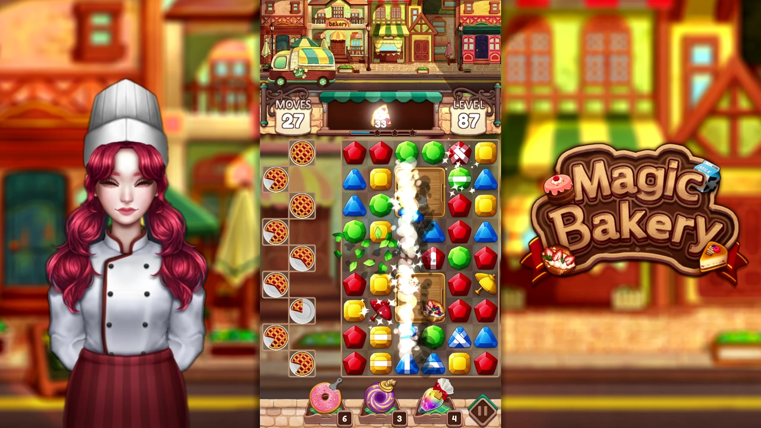 Magic Bakery: Fun Match 3 Game screenshot